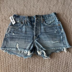 NWT Agolde Parker denim shorts